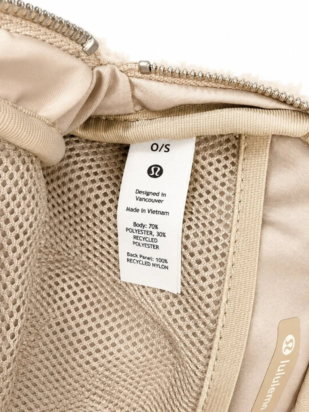 Lululemon Everywhere Belt Bag 1L Fleece Natural Ivory Trench Crossbody Fanny
